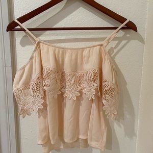 FOREVER 21 Super cute peach crop top!
